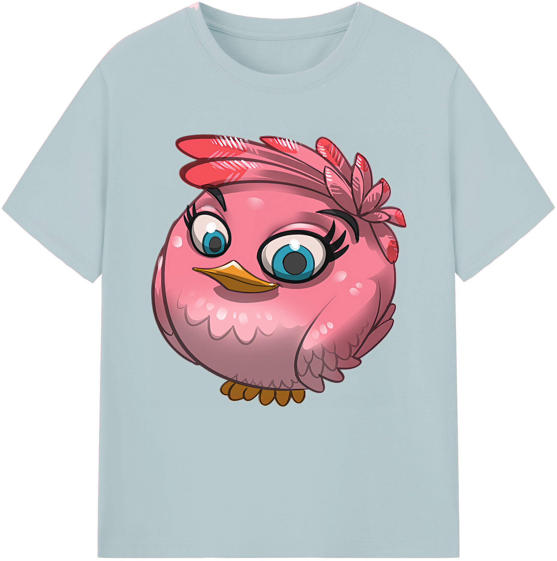 （画像用） Angry Birds アングリーバード 綿100％半袖Tシャツ（フロントプリント）